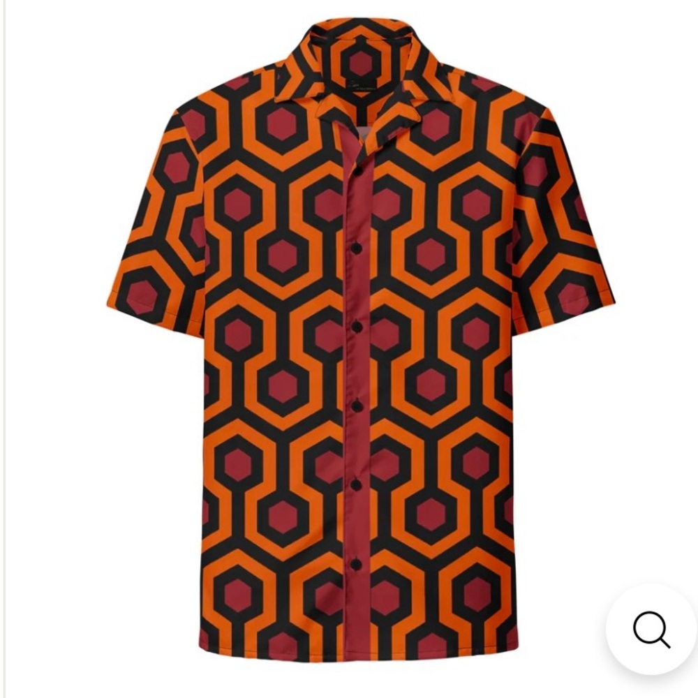 Lauren of Palm Springs "Red Rum" button shirt